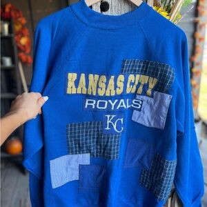 Kansas City Royals Vintage Patchwork Crewneck